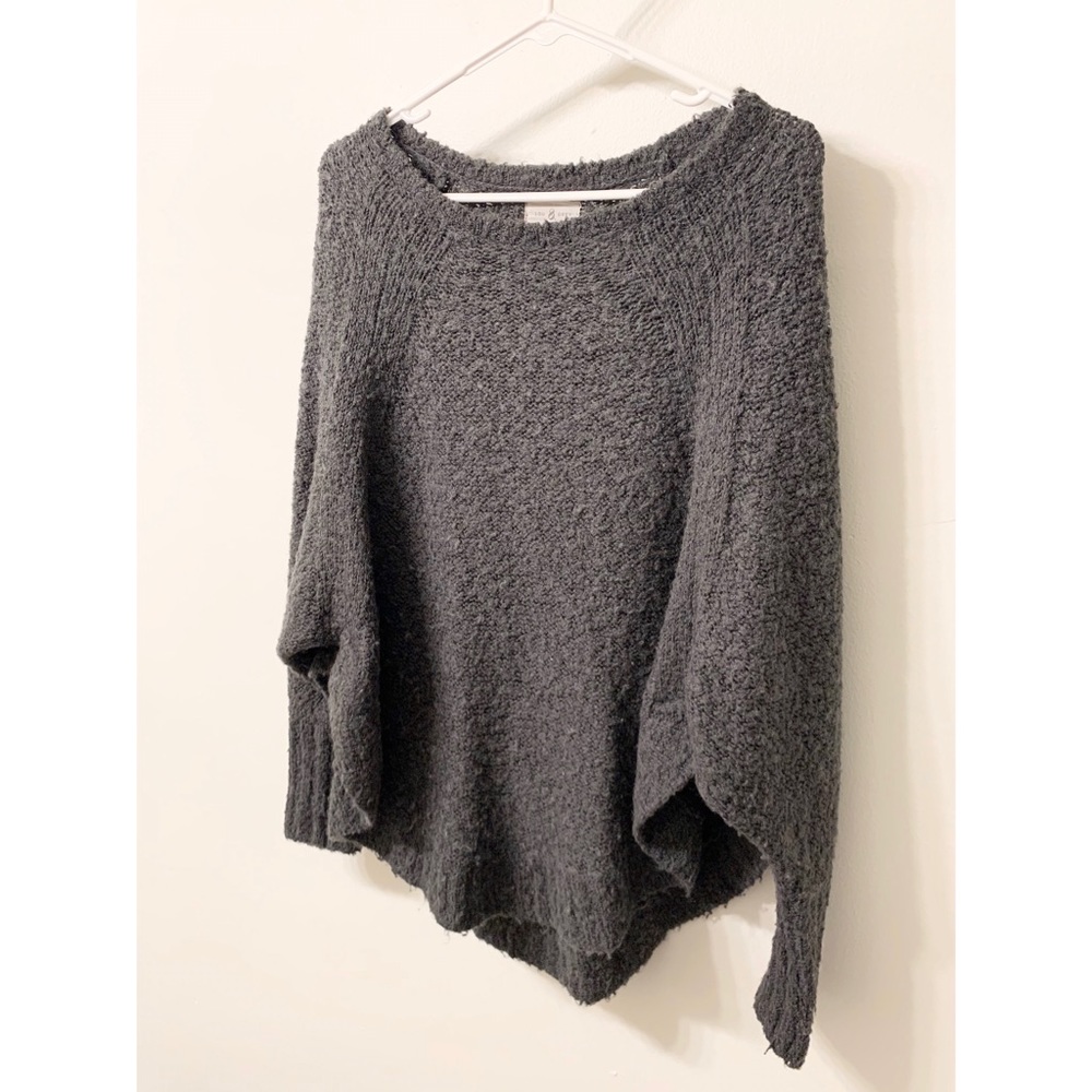 Lou & Grey Boucle Poncho Sweater